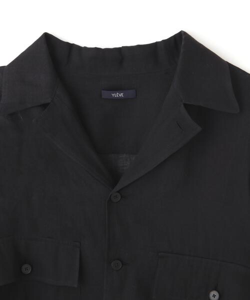 YLEVE（イレーヴ）の「YLEVE / COTTON SILK DOUBLE ORGANDY SHIRT（シャツ/ブラウス・メンズ・ブラック・3/4）」の16枚目の写真