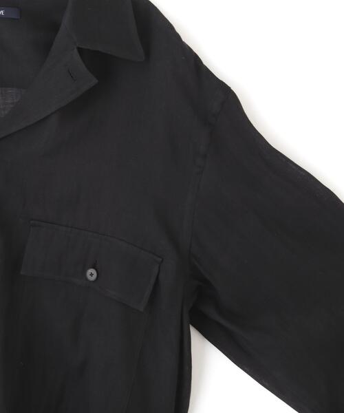 YLEVE（イレーヴ）の「YLEVE / COTTON SILK DOUBLE ORGANDY SHIRT（シャツ/ブラウス・メンズ・ブラック・3/4）」の17枚目の写真