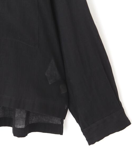 YLEVE（イレーヴ）の「YLEVE / COTTON SILK DOUBLE ORGANDY SHIRT（シャツ/ブラウス・メンズ・ブラック・3/4）」の18枚目の写真