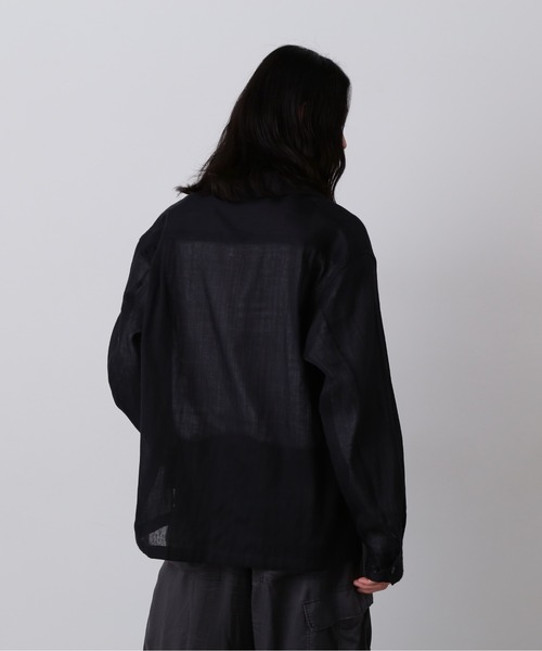 YLEVE（イレーヴ）の「YLEVE / COTTON SILK DOUBLE ORGANDY SHIRT（シャツ/ブラウス・メンズ・ブラック・3/4）」の8枚目の写真