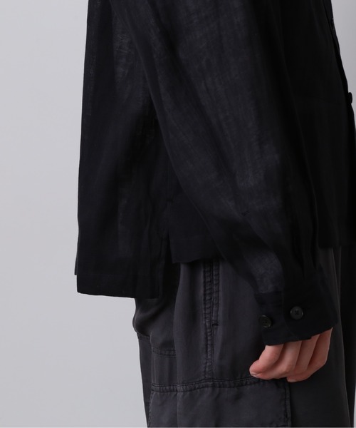 YLEVE（イレーヴ）の「YLEVE / COTTON SILK DOUBLE ORGANDY SHIRT（シャツ/ブラウス・メンズ・ブラック・3/4）」の11枚目の写真