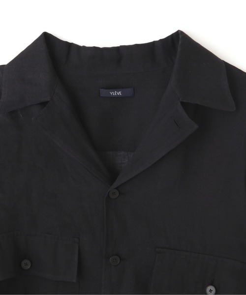 YLEVE（イレーヴ）の「YLEVE / COTTON SILK DOUBLE ORGANDY SHIRT（シャツ/ブラウス・メンズ・ブラック・3/4）」の3枚目の写真