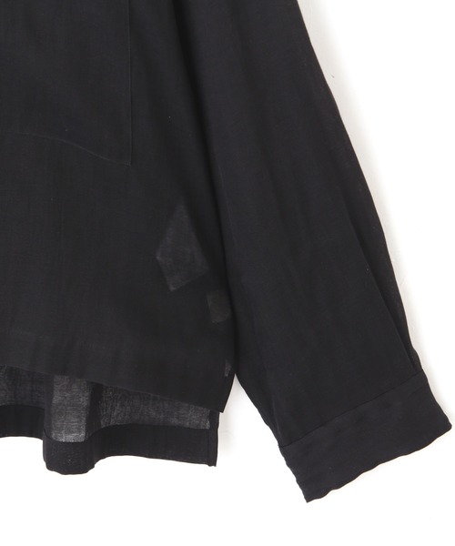 YLEVE（イレーヴ）の「YLEVE / COTTON SILK DOUBLE ORGANDY SHIRT（シャツ/ブラウス・メンズ・ブラック・3/4）」の5枚目の写真