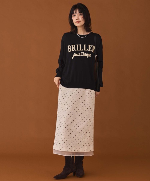Gready Brilliant(グレディブリリアン)の「ドットツイードタイト(スカート・レディース・ブラック×ホワイト/ホワイト×ブラック・38)」の12枚目の写真