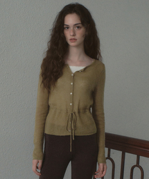 Maren Tie Mohair Knit Cardigan_Khaki(OCB6KN39)