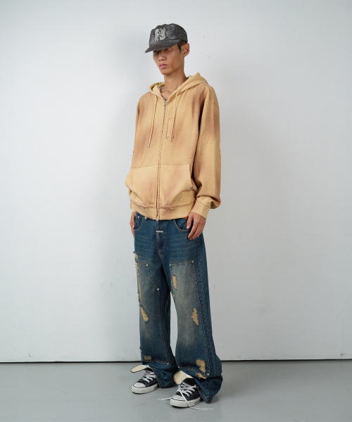 THEVINYLHOUSE（ザバイニルハウス）の「DESTROYED BOOTS CUT DENIM PANTS BLUE（デニムパンツ・レディース・その他・SMALL/MEDIUM/LARGE）」の5枚目の写真
