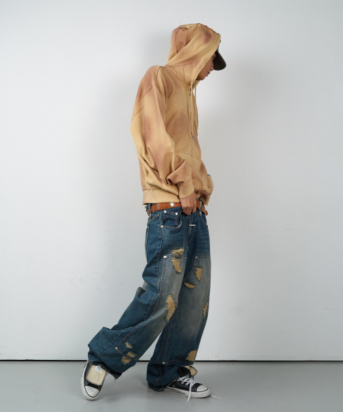THEVINYLHOUSE（ザバイニルハウス）の「DESTROYED BOOTS CUT DENIM PANTS BLUE（デニムパンツ・レディース・その他・SMALL/MEDIUM/LARGE）」の7枚目の写真