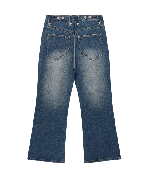 THEVINYLHOUSE（ザバイニルハウス）の「DESTROYED BOOTS CUT DENIM PANTS BLUE（デニムパンツ・レディース・その他・SMALL/MEDIUM/LARGE）」の10枚目の写真