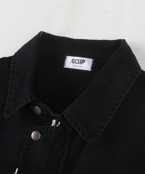 GCLIP(ジクリップ)の「S.N.A.P カラー クロップドワークジャケット 2Color(ブルゾン・メンズ・ブラック/チャコール・LARGE/X-LARGE)」の10枚目の写真