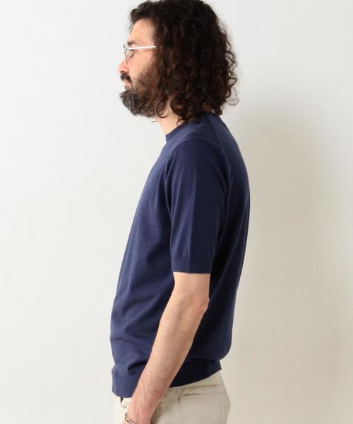 UNITED ARROWS（ユナイテッドアローズ）の「UAS ニット Tシャツ◆（ニット/セーター・メンズ・ネイビー/ロイヤルブルー/ホワイト・LARGE/MEDIUM/X-SMALL/SMALL/XX-LARGE/X-LARGE）」の16枚目の写真