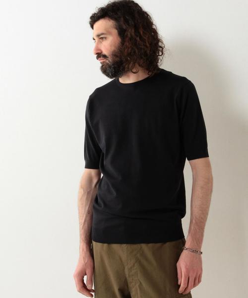 UNITED ARROWS（ユナイテッドアローズ）の「UAS ニット Tシャツ◆（ニット/セーター・メンズ・ネイビー/ロイヤルブルー/ホワイト・LARGE/MEDIUM/X-SMALL/SMALL/XX-LARGE/X-LARGE）」の7枚目の写真