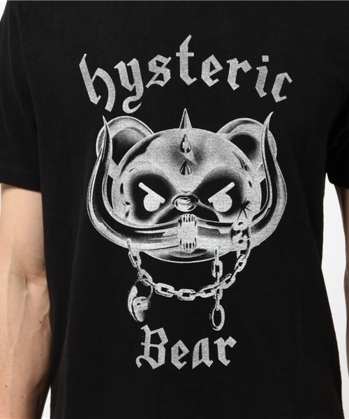 HYSTERIC GLAMOUR（ヒステリックグラマー）の「BEAR HEAD pt T-SH（Tシャツ/カットソー・メンズ・ブラック・LARGE/MEDIUM/X-LARGE/SMALL）」の7枚目の写真
