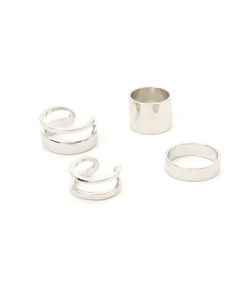 ACC.（エーシーシー.）の「マルチメタリックリング（リング・レディース・シルバー/ゴールド・FREE）」の2枚目の写真
