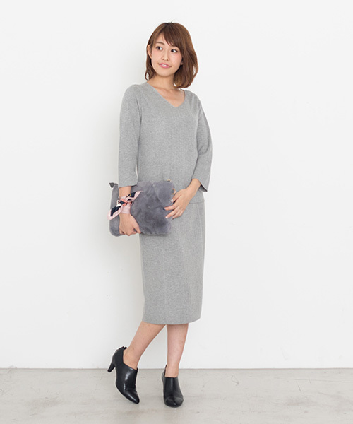 NATURAL BEAUTY BASIC（ナチュラルビューティーベーシック）の「【AneCan 12月号掲載】【JJ 11月号掲載】オールファークラッチバッグ（クラッチバッグ・レディース・ホワイト系その他/ベージュ系その他/グレー・ﾌﾘ-）」の16枚目の写真