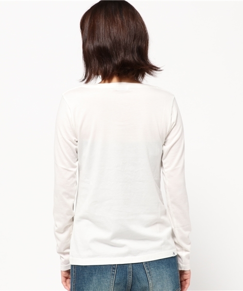 新品☆ヒステリックグラマー⬜︎ロンT⬜︎MOTEL⬜︎ホワイト⬜︎L HYSTERIC GLAMOUR（ヒステリックグラマー）の「MOTEL SIGNS pt T