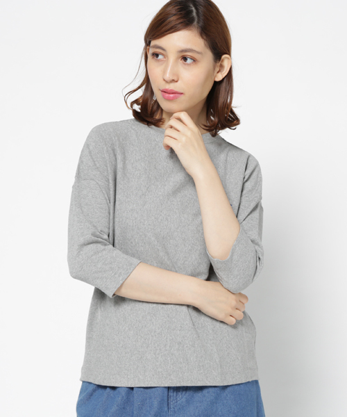 Champion(チャンピオン)の「チャンピオン RW3/4SLEEVE(Tシャツ/カットソー・レディース・ネイビー/オフホワイト/グレー・MEDIUM)」の3枚目の写真