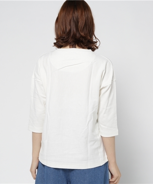 Champion(チャンピオン)の「チャンピオン RW3/4SLEEVE(Tシャツ/カットソー・レディース・ネイビー/オフホワイト/グレー・MEDIUM)」の6枚目の写真