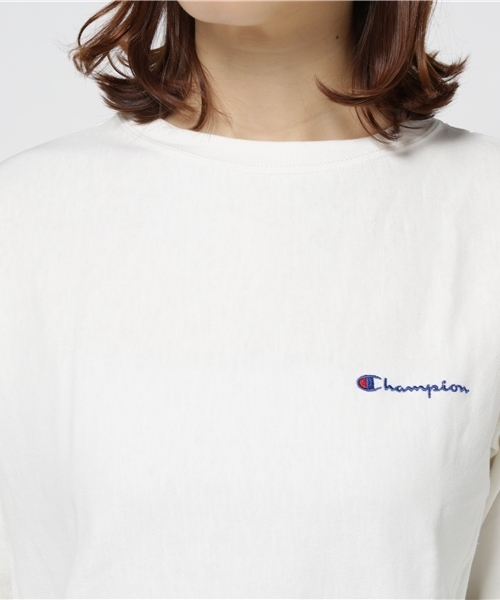 Champion(チャンピオン)の「チャンピオン RW3/4SLEEVE(Tシャツ/カットソー・レディース・ネイビー/オフホワイト/グレー・MEDIUM)」の7枚目の写真