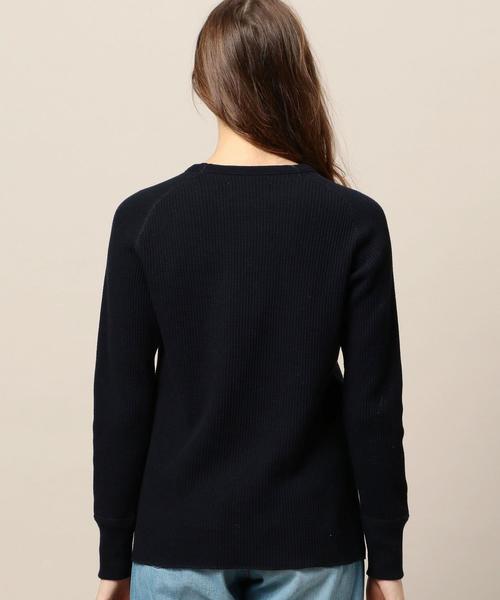 AMERICANA（アメリカーナ）の「＜Americana（アメリカーナ）＞ビッグワッフル プルオーバー：（Tシャツ/カットソー・レディース・グレー/ナチュラル/ネイビー・MEDIUM）」の4枚目の写真