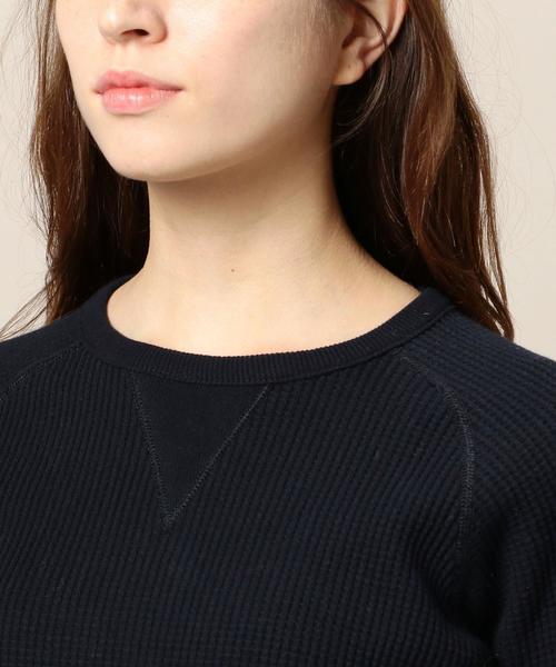 AMERICANA（アメリカーナ）の「＜Americana（アメリカーナ）＞ビッグワッフル プルオーバー：（Tシャツ/カットソー・レディース・グレー/ナチュラル/ネイビー・MEDIUM）」の8枚目の写真