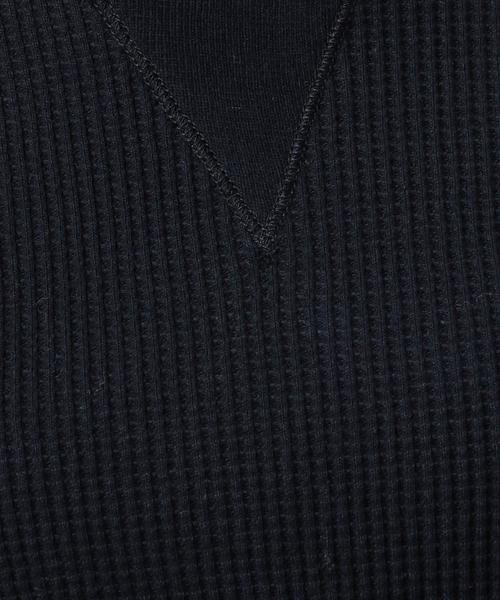 AMERICANA（アメリカーナ）の「＜Americana（アメリカーナ）＞ビッグワッフル プルオーバー：（Tシャツ/カットソー・レディース・グレー/ナチュラル/ネイビー・MEDIUM）」の12枚目の写真