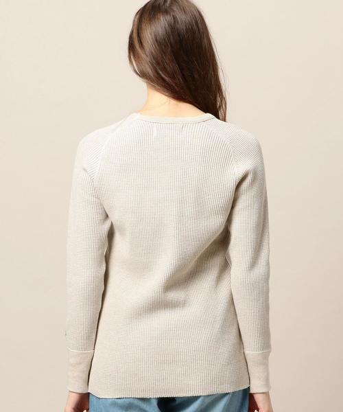 AMERICANA（アメリカーナ）の「＜Americana（アメリカーナ）＞ビッグワッフル プルオーバー：（Tシャツ/カットソー・レディース・グレー/ナチュラル/ネイビー・MEDIUM）」の15枚目の写真