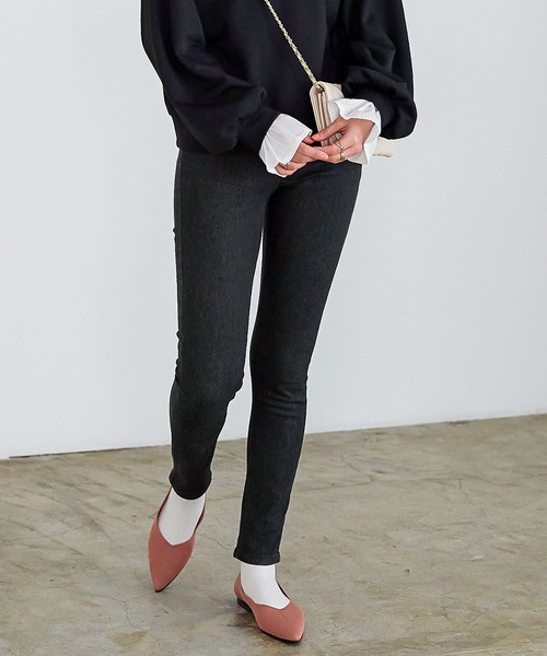 KOBE LETTUCE（コウベレタス）の「イージーフィットストレッチスキニーデニムパンツ（デニムパンツ・レディース・ブルー/ワンウォッシュ/ライトブルー/インディゴブルー/グレー/ブラック/サックスブルー/ブラック系その他/ネイビー/その他・L/S/M/LL/XS/3L/XXS/L-Short/XXL-Short/M-Short/S-Short/XL-Short/XS-Short）」の22枚目の写真