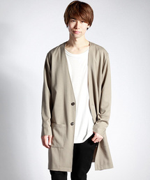 MONO-MART | 2017SS T/R ノーカラーロングコート(ノーカラージャケット)