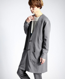 MONO-MART | 2017SS T/R ノーカラーロングコート(ノーカラージャケット)