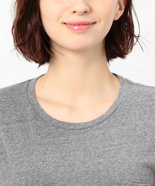 green label relaxing（グリーンレーベルリラクシング）の「CB USA Ｃ/N ポケット Tシャツ（Tシャツ/カットソー・レディース・グレー/オフホワイト/ブラック/レッド・FREE）」の14枚目の写真
