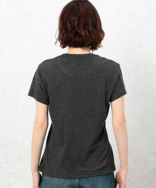 green label relaxing（グリーンレーベルリラクシング）の「CB USA Ｃ/N ポケット Tシャツ（Tシャツ/カットソー・レディース・グレー/オフホワイト/ブラック/レッド・FREE）」の10枚目の写真