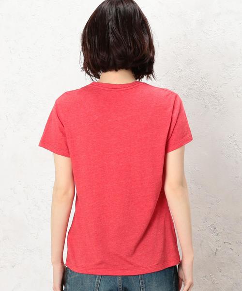 green label relaxing（グリーンレーベルリラクシング）の「CB USA Ｃ/N ポケット Tシャツ（Tシャツ/カットソー・レディース・グレー/オフホワイト/ブラック/レッド・FREE）」の20枚目の写真