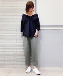 mysty woman | ツイルドロストデザインテーパードパンツ(その他パンツ)