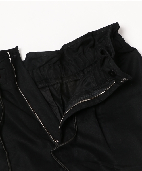 mysty woman（ミスティウーマン）の「ツイルドロストデザインテーパードパンツ（その他パンツ・レディース・ブラック/カーキ/オフホワイト/イエロー・FREE）」の8枚目の写真