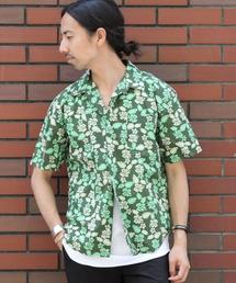coen | ダークトロピカルオープンカラーシャツ(シャツ/ブラウス)