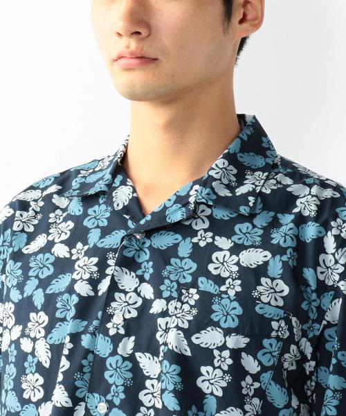 coen（コーエン）の「ダークトロピカルオープンカラーシャツ（シャツ/ブラウス・メンズ・オリーブ/コバルトブルー・MEDIUM/X-LARGE/LARGE/SMALL）」の7枚目の写真