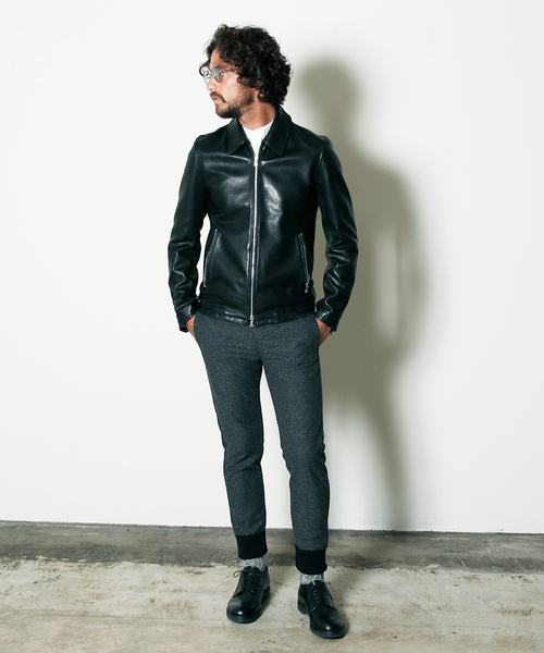 Magine（マージン）の「SHEEP LEATHER ZIP BLOUSON:シープレザー