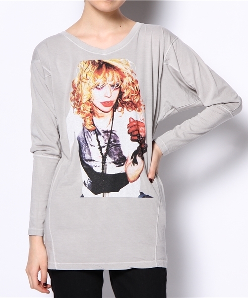 HYSTERIC GLAMOUR（ヒステリックグラマー）の「CL／DIRTY BLOND pt プルオーバー（Tシャツ/カットソー・レディース・パープル/グレー/チャコールグレー・FREE）」の2枚目の写真