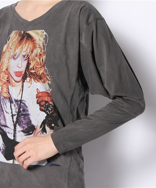 HYSTERIC GLAMOUR（ヒステリックグラマー）の「CL／DIRTY BLOND pt プルオーバー（Tシャツ/カットソー・レディース・パープル/グレー/チャコールグレー・FREE）」の7枚目の写真
