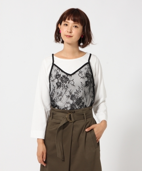 GLOBAL WORK(グローバルワーク)の「2SETブラソールレイヤーT/770143(Tシャツ/カットソー・レディース・ホワイト/ホワイト系その他/キャメル/パープル/グレー・LARGE/MEDIUM)」の3枚目の写真