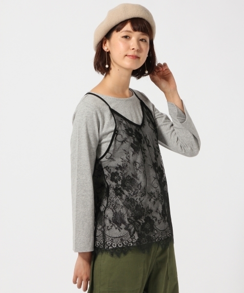 GLOBAL WORK(グローバルワーク)の「2SETブラソールレイヤーT/770143(Tシャツ/カットソー・レディース・ホワイト/ホワイト系その他/キャメル/パープル/グレー・LARGE/MEDIUM)」の4枚目の写真
