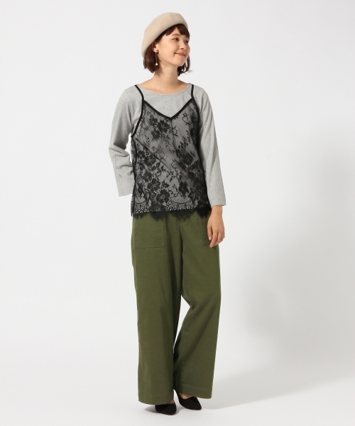 GLOBAL WORK(グローバルワーク)の「2SETブラソールレイヤーT/770143(Tシャツ/カットソー・レディース・ホワイト/ホワイト系その他/キャメル/パープル/グレー・LARGE/MEDIUM)」の9枚目の写真