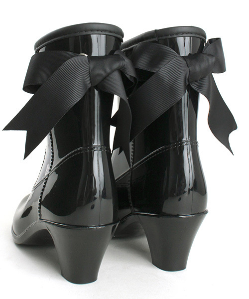 RANDA（ランダ）の「バックリボンレインブーツ（レインシューズ・レディース・ブラック/ネイビー・LL/L/M/S）」の6枚目の写真