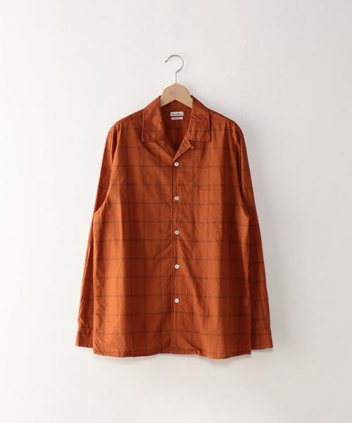 Steven Alan（スティーブンアラン）の「＜Steven Alan＞ COTTON/SILK CHECK OPN-BOLD/ｼｬﾂ（シャツ/ブラウス・メンズ・オレンジ/マスタード・SMALL/LARGE/MEDIUM）」の11枚目の写真