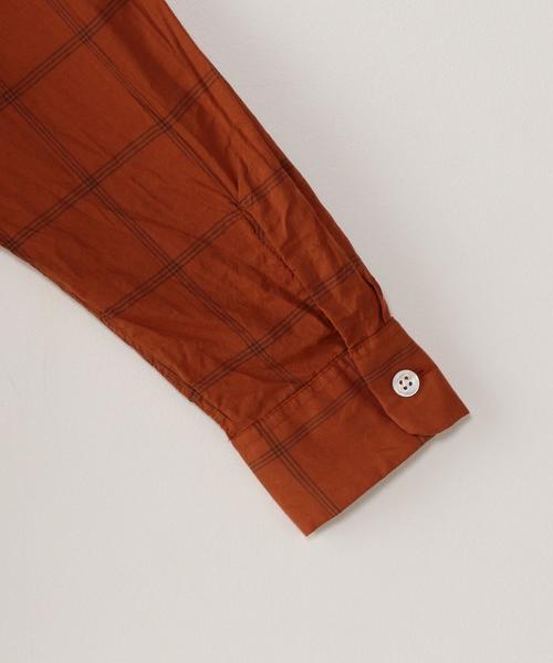 Steven Alan（スティーブンアラン）の「＜Steven Alan＞ COTTON/SILK CHECK OPN-BOLD/ｼｬﾂ（シャツ/ブラウス・メンズ・オレンジ/マスタード・SMALL/LARGE/MEDIUM）」の14枚目の写真