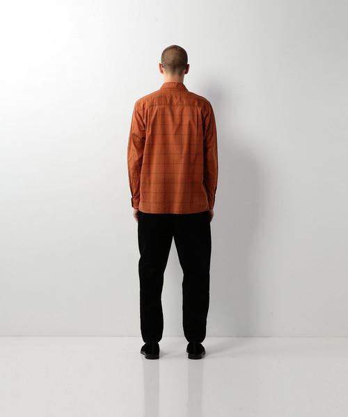 Steven Alan（スティーブンアラン）の「＜Steven Alan＞ COTTON/SILK CHECK OPN-BOLD/ｼｬﾂ（シャツ/ブラウス・メンズ・オレンジ/マスタード・SMALL/LARGE/MEDIUM）」の4枚目の写真