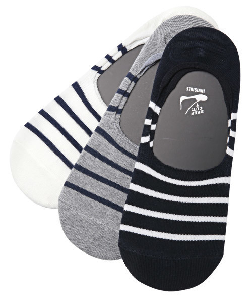 Healthknit ヘルスニット ボーダーインステップソックス 3足セット ソックス 靴下 Healthknit ヘルスニット のファッション通販 Zozotown