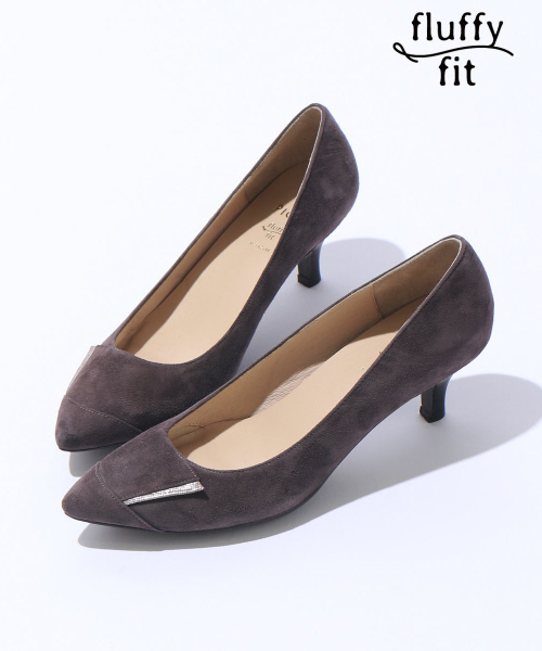 PICHE ABAHOUSE(ピシェ アバハウス)の「fluffy fit5.5cmパンプス(パンプス・レディース・グレー/ボルドー/マスタード/ブラック・34/35/36/37/38/39/40)」の1枚目の写真
