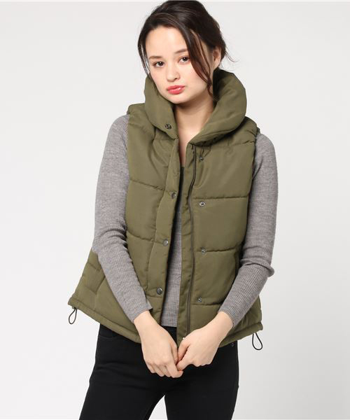 LBC（エルビーシー）の「ピーチ中綿ベスト                （ベスト・レディース・ダークグリーン/ネイビー・MEDIUM/LARGE）」の13枚目の写真