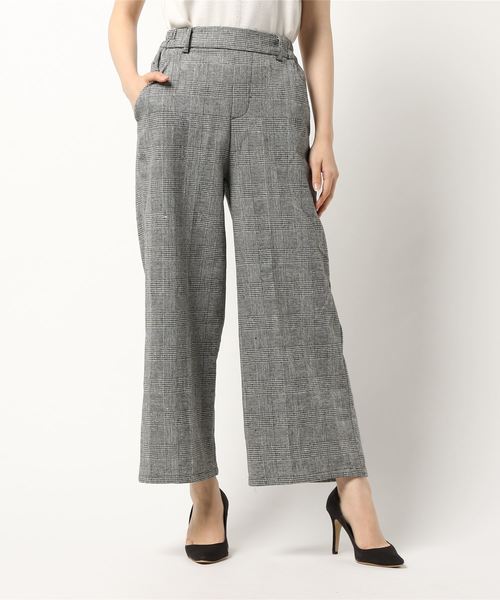 KOBE LETTUCE（コウベレタス）の「この冬手放せない☆着ぶくれ知らずのあったかボトム！選べる2typeバックウエストゴム裏起毛テーパードパンツ・ワイドパンツ/レディースボトムス[M1998]神戸レタス（その他パンツ・レディース・ブラック/ネイビー/ボルドー/ブラック系その他/ベージュ系その他/ブルー系その他/レッド系その他/ベージュ系その他2/その他/チェック・FREE）」の10枚目の写真